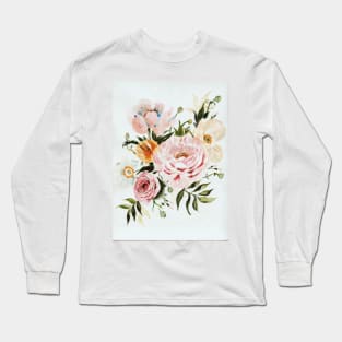 Loose Roses and Poppies Long Sleeve T-Shirt